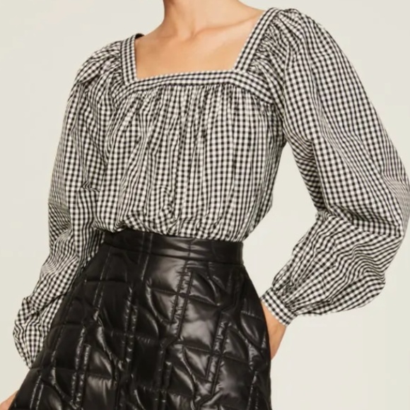 kate spade Tops - NW - Kate spade -  Party Gingham Belle Top
